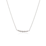 Pravi Jewels 925 Sterling Silver American Diamond Necklace For Women & Girls