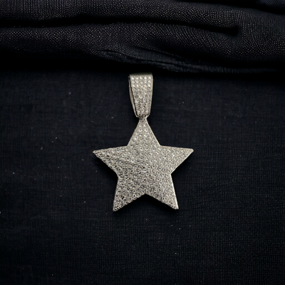 STARS ICED OUT BLING PENDANT FOR MEN