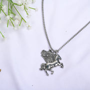 HIPHOP TRENDY PEGASUS HEAVENLY HORSE WITH WINGS NECKLACE PENDANT FOR MEN & WOMEN