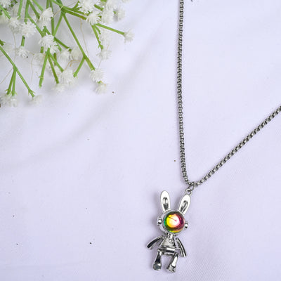 COLORFULL FACE BUNNY PENDANT FOR MEN