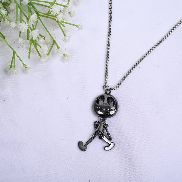 HIPHOP FUNNY SKELETON PENDANT NECKLACE WITH CHAIN FOR MEN & WOMEN