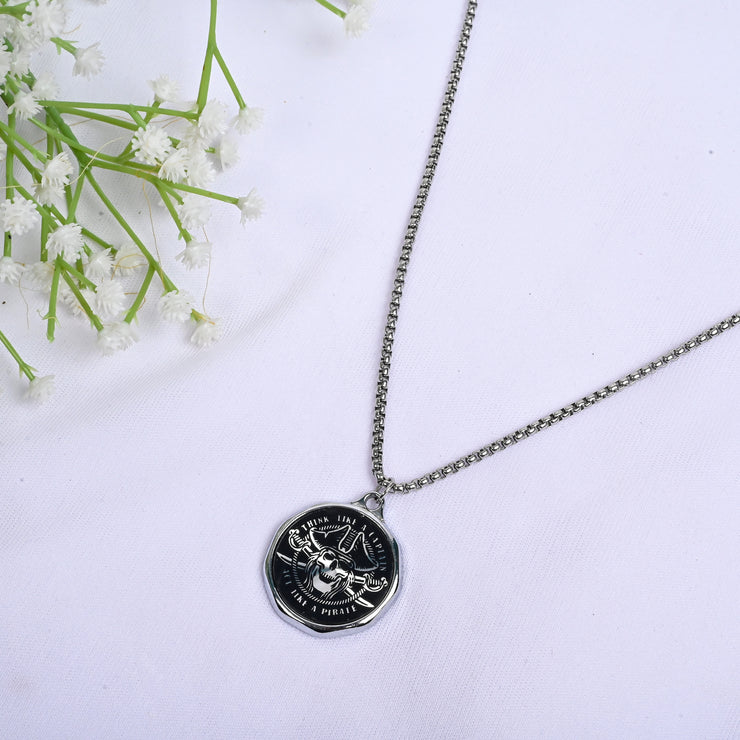 HIPHOP SKULL PIRATE PENDANT NECKLACE WITH CHAIN FOR MEN & WOMEN