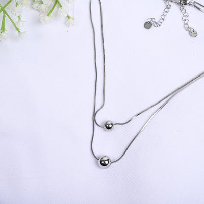 Double Layer Ball Necklace for Women