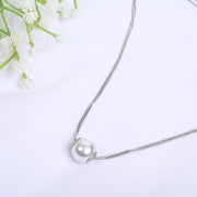 HIPHOP WATER PEARL PENDANT WITH CHAIN FOR  WOMEN