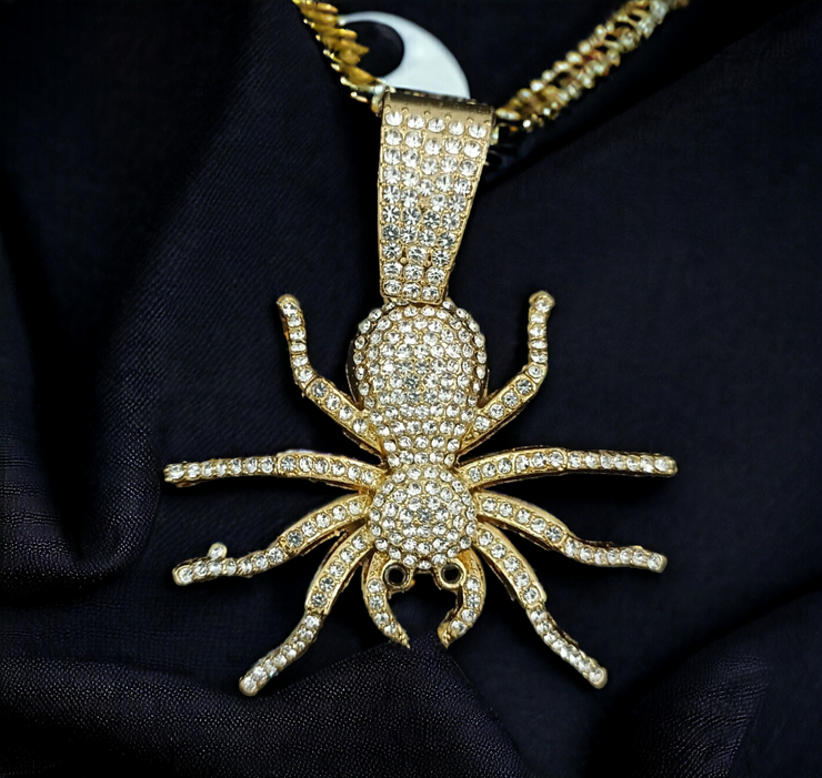 HIPHOP SPIDER ICED OUT BLING PENDANT FOR MEN & WOMEN