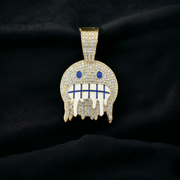 HIPHOP BLUE EYED DRIPPY MOUTH ICED OUT BLING PENDANT FOR MEN & WOMEN