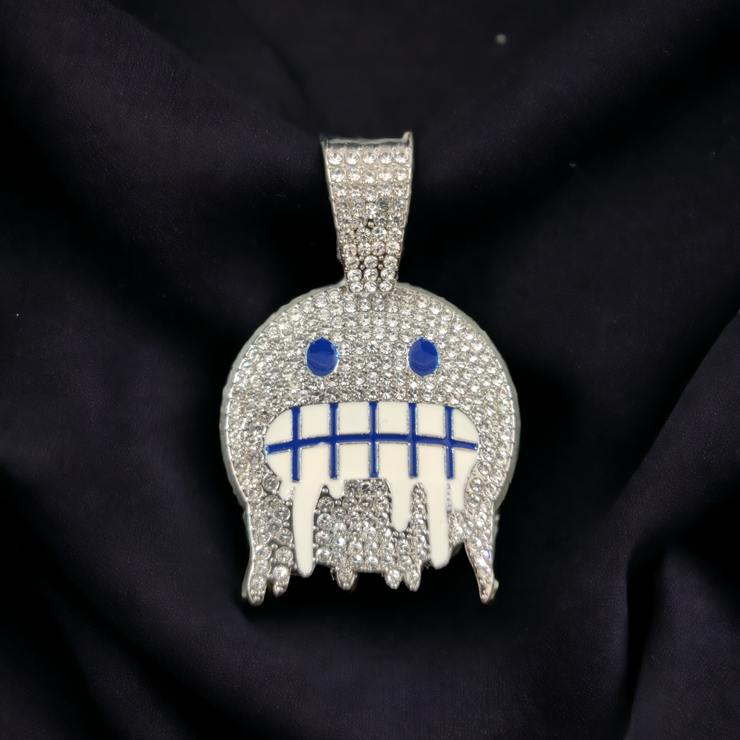 HIPHOP BLUE EYED DRIPPY MOUTH ICED OUT BLING PENDANT FOR MEN & WOMEN