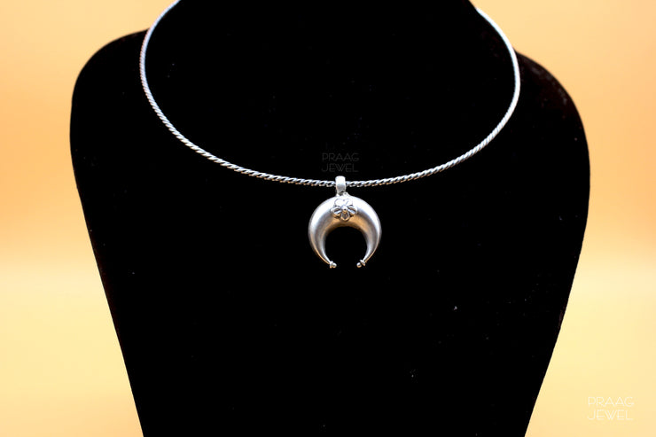 Pendant In 925 Silver With Oxidized Polish