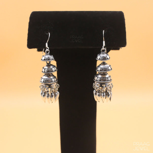 Jhumka | Silver Jhumka | 925 Silver Jhumka | Oxidized Silver Jhumka | Silver Earrings | Oxidized Silver Earrings 