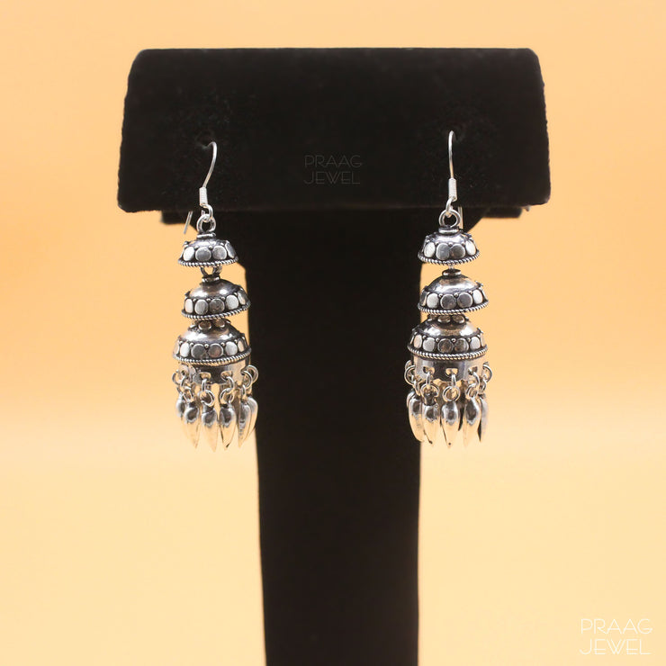 Jhumka | Silver Jhumka | 925 Silver Jhumka | Oxidized Silver Jhumka | Silver Earrings | Oxidized Silver Earrings 