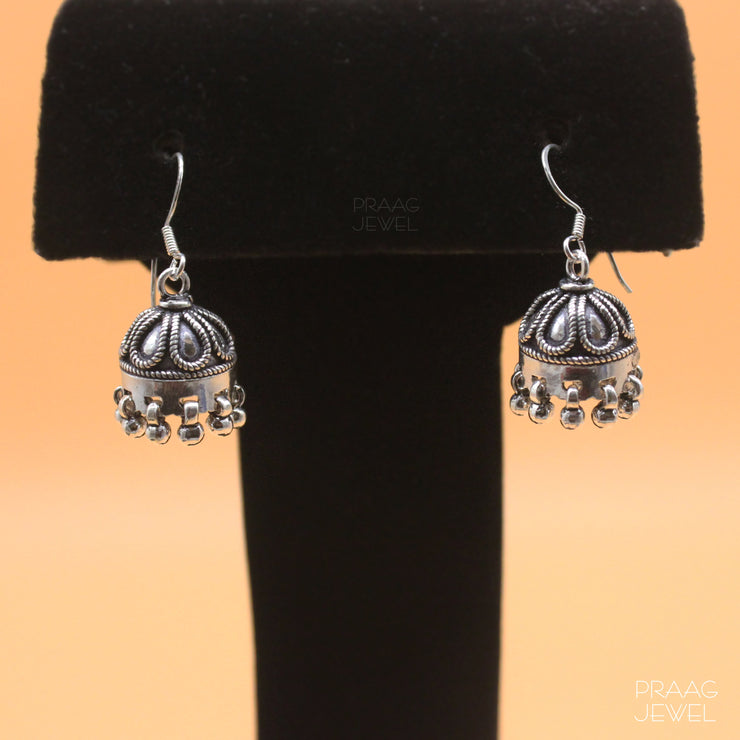 Jhumka | Silver Jhumka | 925 Silver Jhumka | Oxidized Silver Jhumka | Silver Earrings | Oxidized Silver Earrings