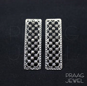 Pure Silver Earrings | 925 Silver Earrings | Silver Earrings | Oxidised Silver Earrings | Oxidised Jewellery | Silver Stud 